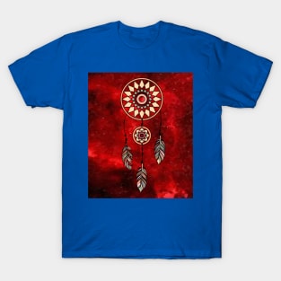 Spiritual Colorful Dream Catcher Feather T-Shirt